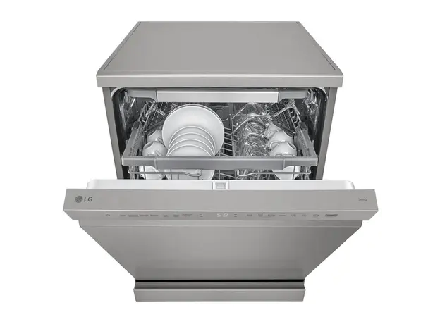 Dishwasher LG DFC435FP QuadWash Steam, 14 Place Settings, Inverter Direct Drive, ThinQ, Platinum Silver, 3 image