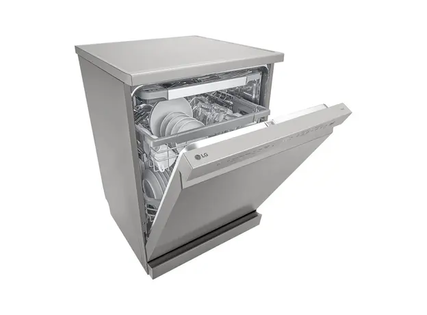 Dishwasher LG DFC435FP QuadWash Steam, 14 Place Settings, Inverter Direct Drive, ThinQ, Platinum Silver, 4 image