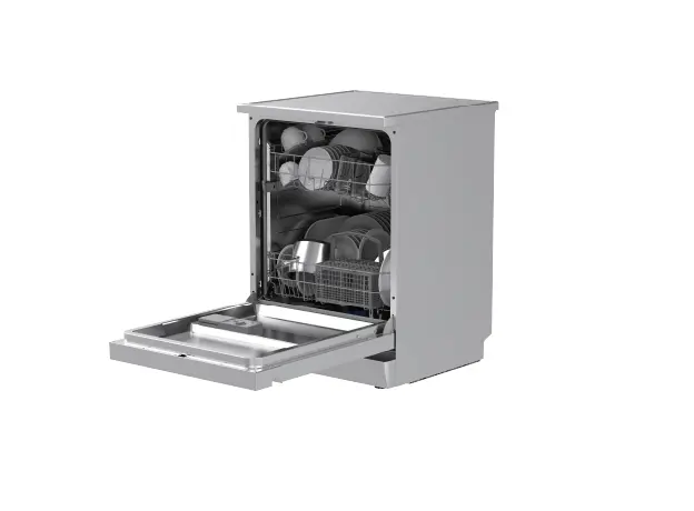 Dishwasher Midea MFD60S050S, 12 Place Settings, 60 cm, Class A, 49 dB, Silver, 4 image