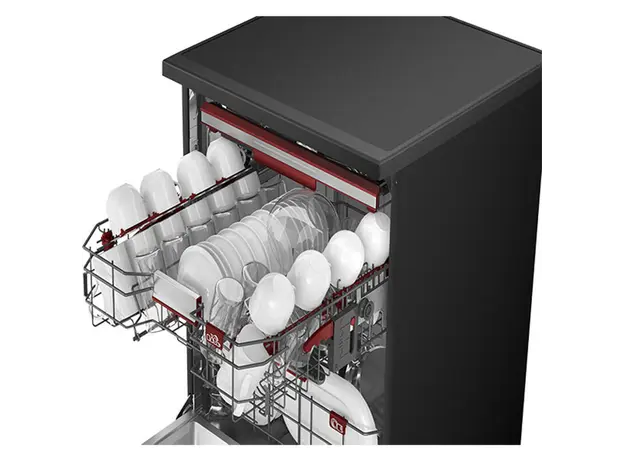 Dishwasher Toshiba DW-16F1(BS)-CIS ORIGIN CLEAN, 16 Place Settings, 60 cm, Inverter, Steam, Black, 4 image