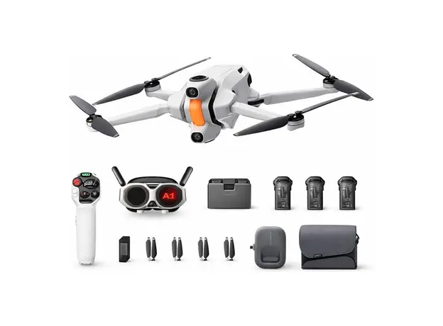 Drone Insta360 Antigravity A1 Infinity Bundle, 8K 360°, Vision Goggles, Grip Motion Controller, 3x High-Capacity battery
