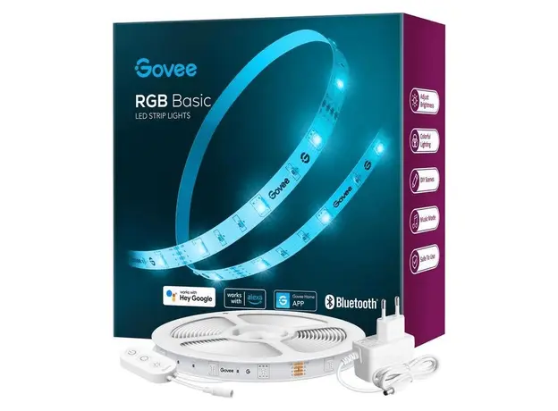 Lighting Govee H615A3A3 Smart RGB LED Strip 5m, Wi-Fi, Bluetooth, Alexa, Google Assistant