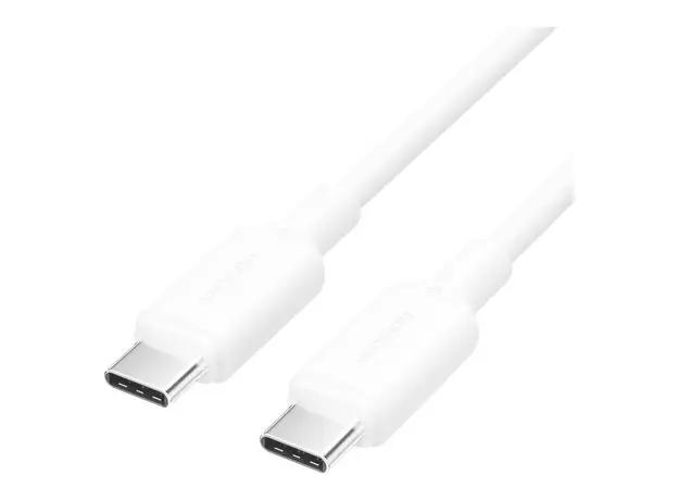 Cable Vention TRCWF USB 2.0 Type-C 60W PD Cable 1m White
