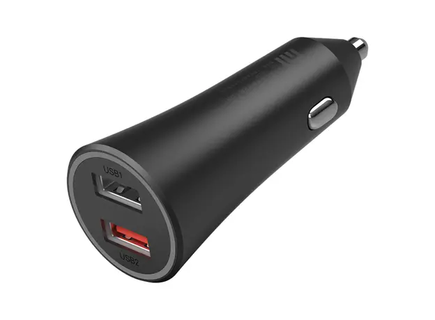Car Charger Xiaomi Mi 37W Dual-Port Car Charger GDS4147GL (CC06ZM), 2x USB-A, 27W, Black