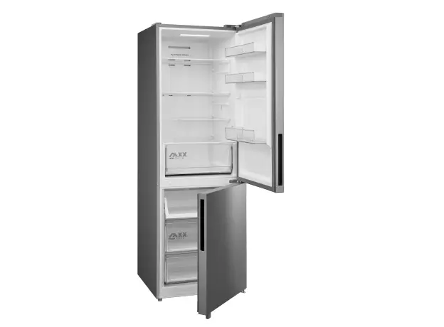 Refrigerator Midea MDRB548MME46 Space Master, 401 L, Total No Frost, E, 186 cm, Stainless Steel, 6 image