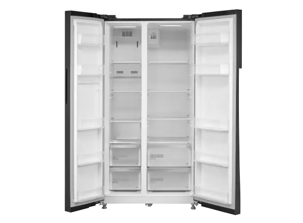 Refrigerator Midea MERS530FGE02 Side by Side, 548 L, Total No Frost, Inverter, E, Inox, 2 image