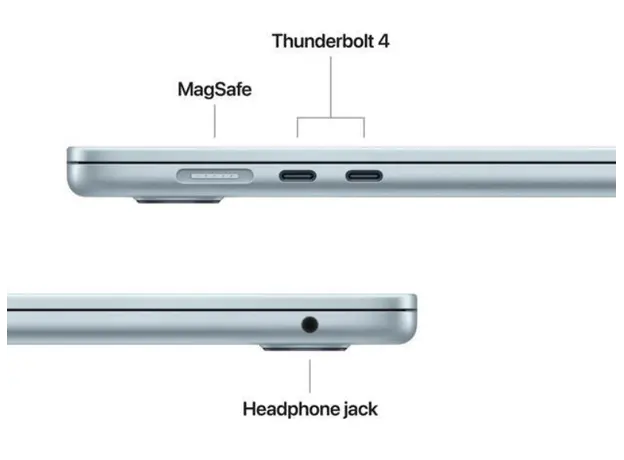 Apple Macbook Air 13 inch 2026 MDHH4LL/A M5 Chip 10c CPU 8c GPU 16GB/512GB SSD Sky Blue, 4 image