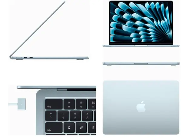 Apple Macbook Air 13 inch 2026 MDHH4LL/A M5 Chip 10c CPU 8c GPU 16GB/512GB SSD Sky Blue, 5 image