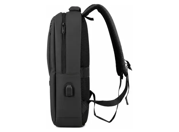 Laptop Bag 2E Impulse 15.6/16" Laptop Backpack 2E-BPT7416BK, 13 L, USB Port, Black, 3 image