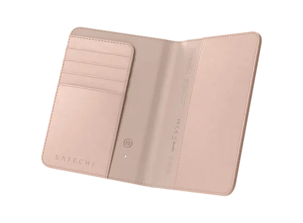 Passport Cover Satechi Vegan-Leather FindAll Passport Cover ST-VPCR, Apple Find My, RFID Protection, Wireless Charging, Desert Rose, 4 image