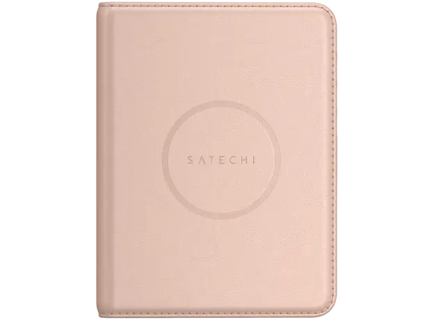 Passport Cover Satechi Vegan-Leather FindAll Passport Cover ST-VPCR, Apple Find My, RFID Protection, Wireless Charging, Desert Rose