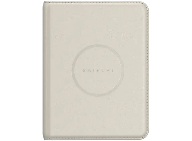 Passport Cover Satechi Vegan-Leather FindAll Passport Cover ST-VPCW, Apple Find My, RFID Protection, Wireless Charging, Sand