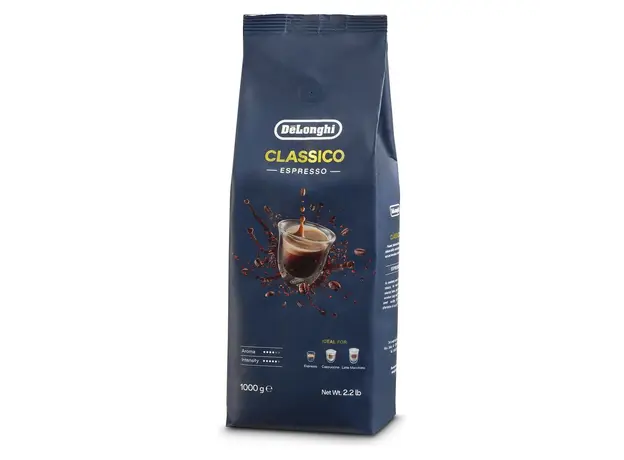 Coffee Beans DeLonghi DLSC616 Classico, 50% Arabica 50% Robusta, 1 kg