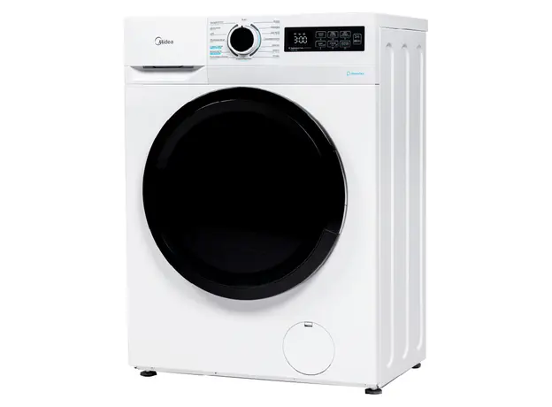 Washing Machine Midea MF110W70B/W, 7 kg, 1200 rpm, A+, 14 Programs, Steam Wash, White, 2 image