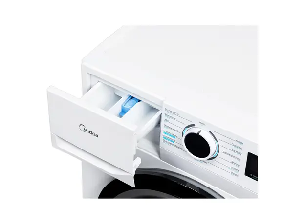 Washing Machine Midea MF110W70B/W, 7 kg, 1200 rpm, A+, 14 Programs, Steam Wash, White, 5 image