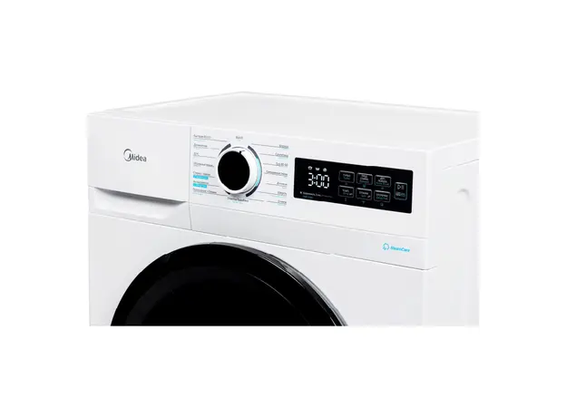 Washing Machine Midea MF110W70B/W, 7 kg, 1200 rpm, A+, 14 Programs, Steam Wash, White, 6 image