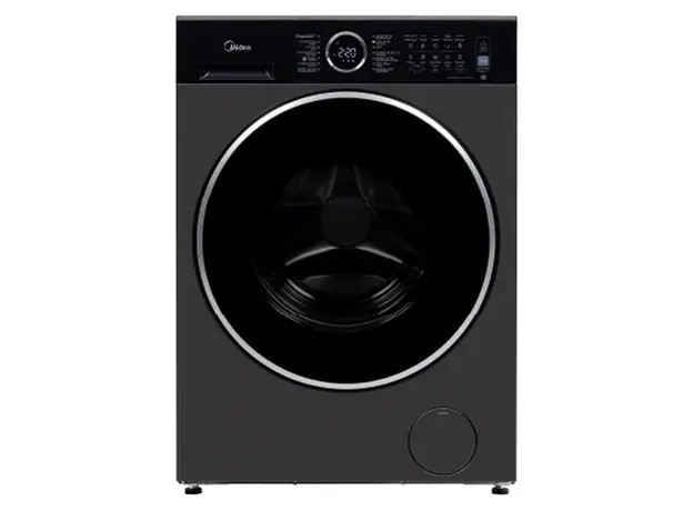 Washing Machine Midea MF205W100WB/T, 10 kg, 1400 rpm, BLDC Inverter, Steam, 14 programmes, Titanium