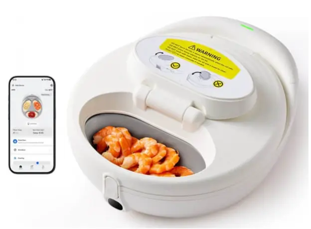 Automatic cat food dispenser UBTech UCAT F21, UBPet Smart Pet Feeder, White