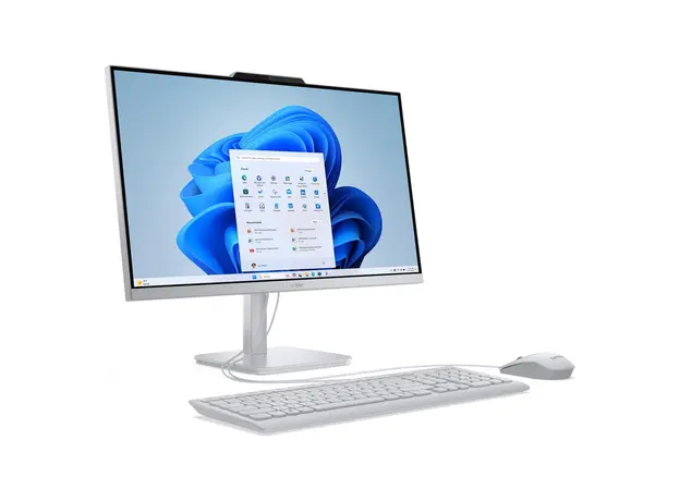 All-in-One PC Lenovo F0JN0042RK A100, 23.8" FHD IPS, Intel N100, 8GB, 256GB SSD, Win 11 Home, Cloud Grey