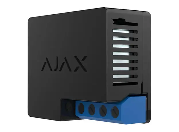 Smart Relay Ajax Relay Jeweller, Wireless, Dry Contact, 7–24V, up to 1000 m Range, Black