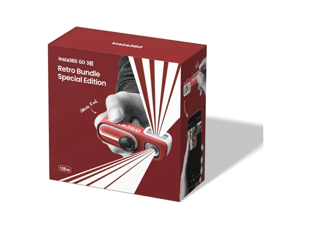 Action Camera Insta360 GO 3S Retro Bundle (Special Edition) Classic Red 128GB, 6 image