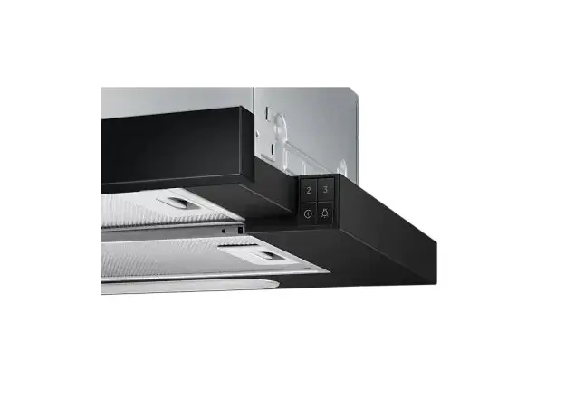 Hood Samsung NK24M1030IB/UR, built-in telescopic, 60 cm, 392 m³/h, Black, 3 image