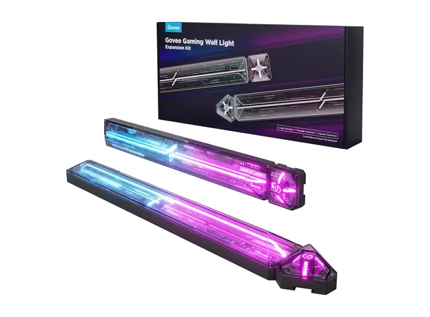 Lighting Govee Gaming Wall Light Expansion Kit H6063, 2 Light Sections + 2 Connectors, RGBIC, H10630A5
