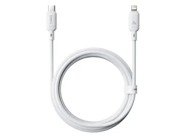 Cable Baseus P10377700213-01 Silky Series Fast Charging Cable Type-C to Lightning 20W 2m Moon White