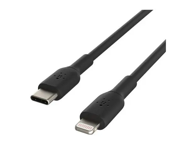Cable Belkin BoostCharge USB-C to Lightning Cable 1M CAA003bt1MBK Black, 3 image