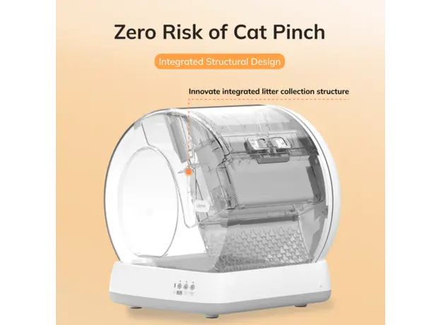 Smart Cat House UBTech UCAT C10 PRO, Smart Cat Litter Box, White, 10 image