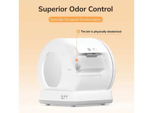 Smart Cat House UBTech UCAT C10 PRO, Smart Cat Litter Box, White, 8 image