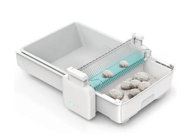 Smart Cat House UBTech UCAT C31, Smart Cat Litter Box, White, 7 image