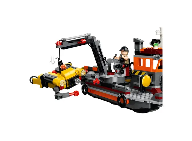 LEGO Constructor Jurassic World Mosasaurus Dinosaur Boat Attack 77983, 703 Pieces, 7+, 4 image