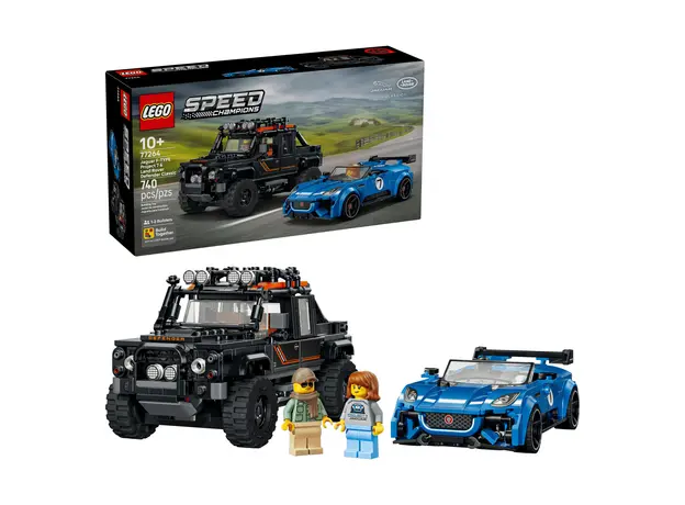 LEGO Constructor Speed Champions Jaguar Project 7 & Land Rover Defender 77264, 740 Pieces, 10+, 2 image