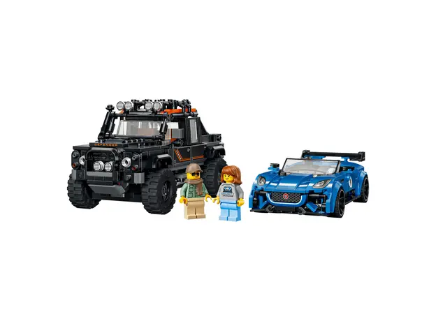 LEGO Constructor Speed Champions Jaguar Project 7 & Land Rover Defender 77264, 740 Pieces, 10+