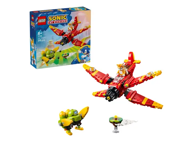 LEGO Sonic the Hedgehog 77119 Tails' Tornado-1, Airplane, 310 Pieces, 8+, 2 image