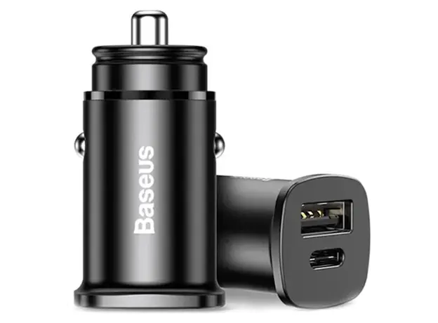 Car Charger Baseus PPS Car Charger 30W QC4.0 CCALL-AS01, USB-A + Type-C, Black