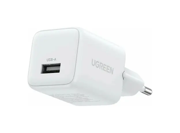 Mobile Charger UGREEN X518 (75623), 18W, USB, GaN Fast Charger, White, 2 image
