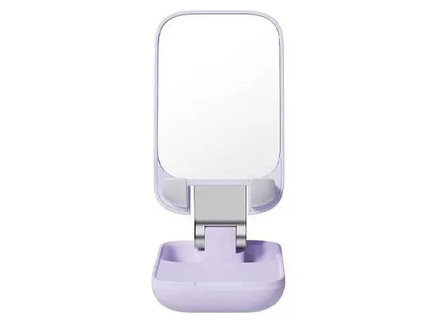 Folding Phone Stand Baseus Seashell Series Folding Phone Stand with Mirror B10551501511-00, Purple, 2 image