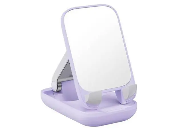 Folding Phone Stand Baseus Seashell Series Folding Phone Stand with Mirror B10551501411-00, Pink