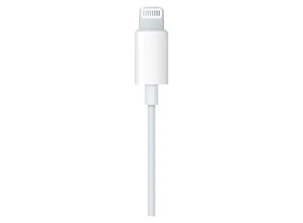Headphones Apple EarPods MMTN2, Lightning, with Remote and Mic, White, 5 image