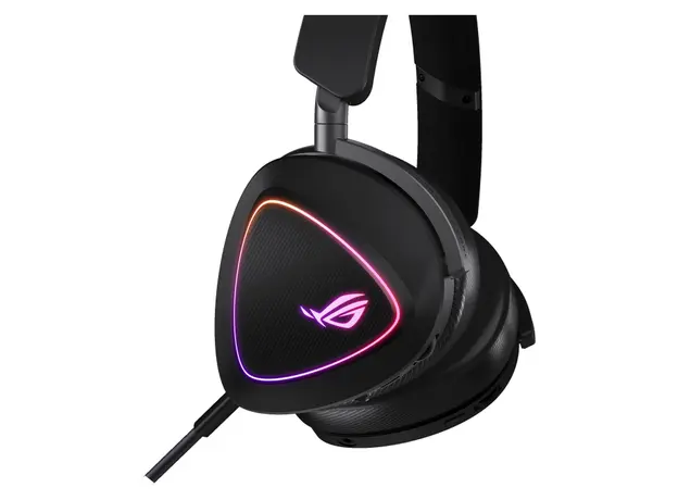 Headset ASUS ROG Delta II 90YH03W0-BHUA00, 2.4GHz / Bluetooth / 3.5mm, RGB, Black, 2 image