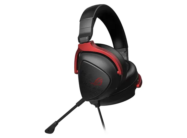 Headset ASUS ROG Delta S Core 90YH03JC-B1UA00, 3.5mm, 50mm Driver, Detachable Mic, Black/Red