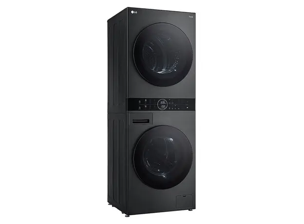 Washer dryer LG W4W8BVPKZHM.APBQME3 WashTower, 12 kg wash / 10 kg dry, Heat Pump, Inverter DirectDrive, Platinum Black, 3 image