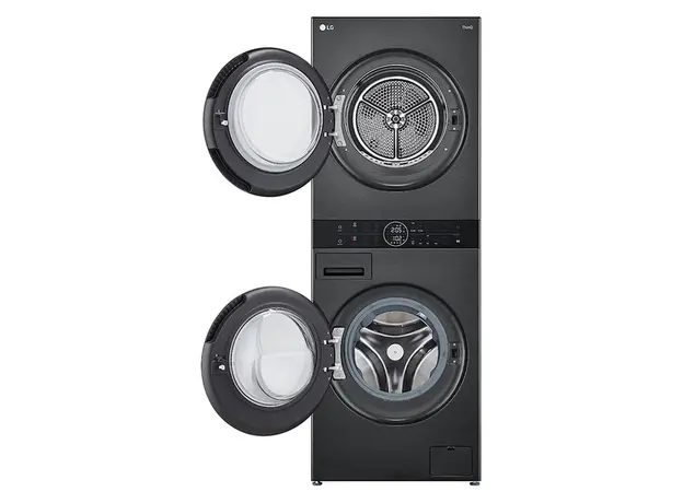 Washer dryer LG W4W8BVPKZHM.APBQME3 WashTower, 12 kg wash / 10 kg dry, Heat Pump, Inverter DirectDrive, Platinum Black, 4 image