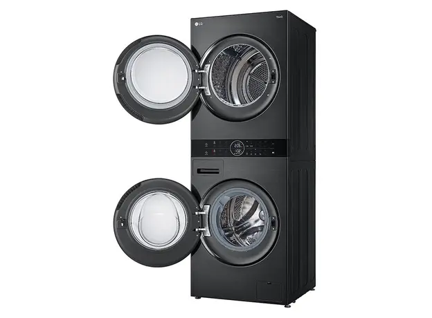 Washer dryer LG W4W8BVPKZHM.APBQME3 WashTower, 12 kg wash / 10 kg dry, Heat Pump, Inverter DirectDrive, Platinum Black, 5 image