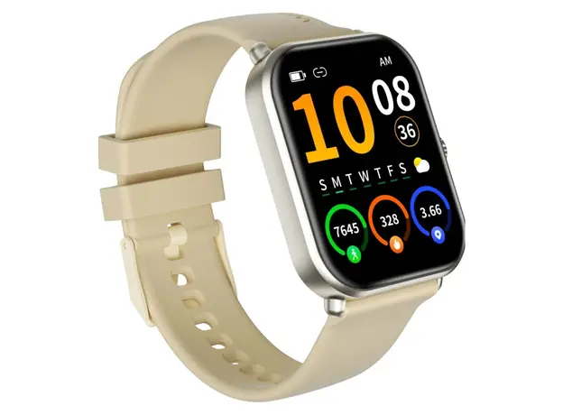 Smart Watch Weofly Active 2, 1.85" IPS, Bluetooth Calling, IP68, Gold, 3 image