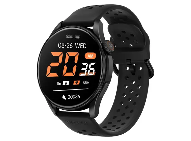 Smart Watch Weofly Curve 2, 1.43" AMOLED, 3ATM, 360mAh, Bluetooth 5.3, Black, 2 image