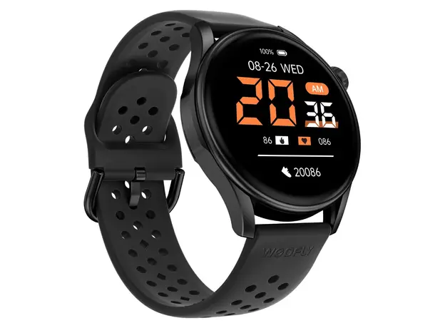 Smart Watch Weofly Curve 2, 1.43" AMOLED, 3ATM, 360mAh, Bluetooth 5.3, Black, 3 image