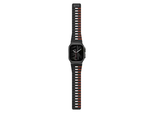 Smart Watch Strap Skinarma Gemini Magnetic Apple Watch 49/46/45/44mm, Silicone Rubber, Sienna